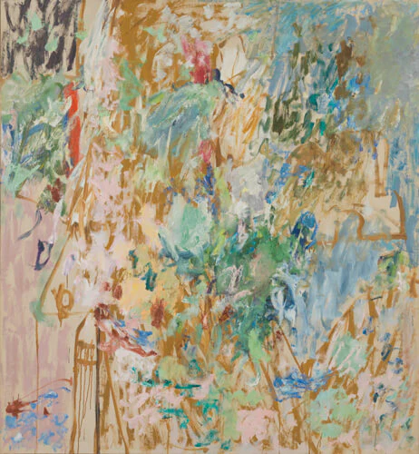 Pat Passlof, Lookout, 1959, oil on linen, 69 x 69 inches (courtesy of Elizabeth Harris Gallery)