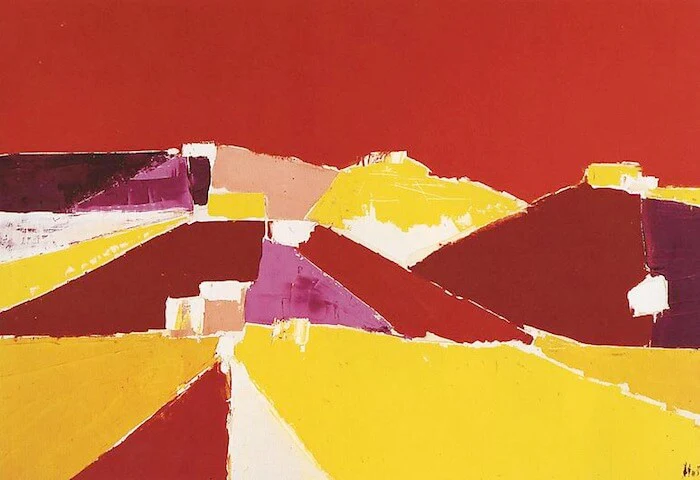 Nicolas de Staël, Agrigente, 1953, oil on canvas, 35 by 51 1/8 inches (courtesy of Mitchell-Innes and Nash)