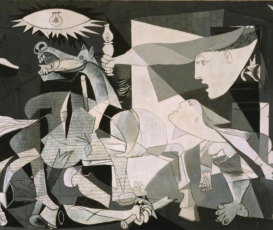 (detail) Pablo Picasso, Guernica, 1937 (Museo Nacional Centro de Arte Reina Sofía Collection © Sucesión Pablo Picasso, VEGAP, Madrid, 2017)