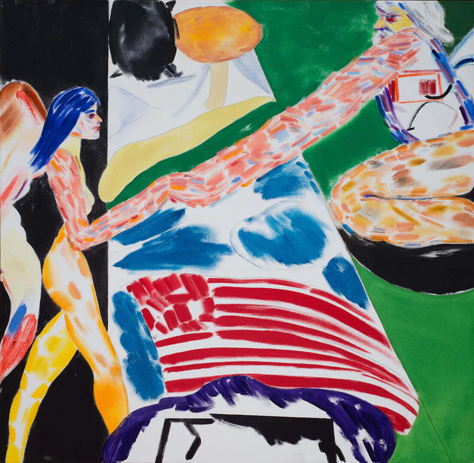 R.B. Kitaj, Los Angeles No.16 (Bed), 2001(courtesy of Marlborough Contemporary)