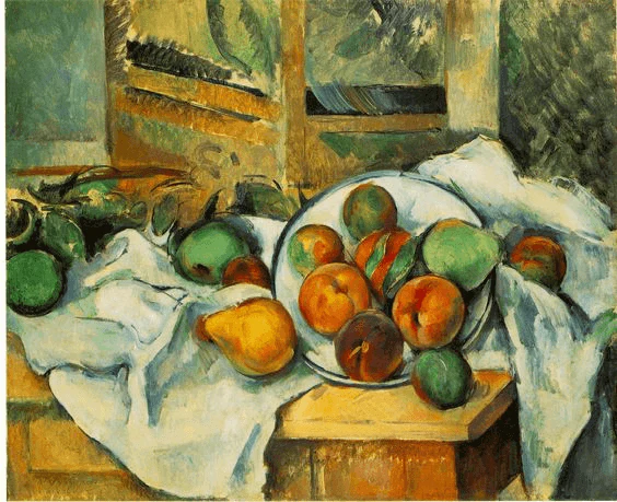 Paul Cézanne, Table, Napkin and Fruit, 1895-90 (The Barnes Foundation)