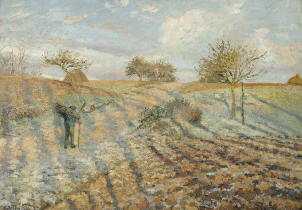 Camille Pissarro: Hoar Frost (Gelée blanche à Ennery), 1873 (Musée d’Orsay, Paris)